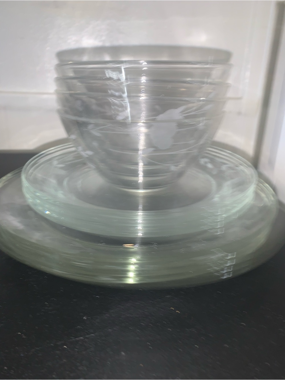 Princess House glass plates - Picture 2 of 5